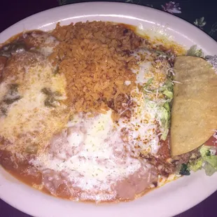Cheese Enchilada Plate