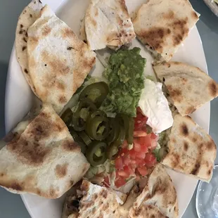 Fajita chicken quesadilla