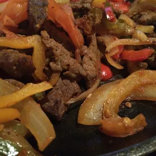 Beef Fajitas.