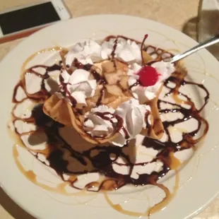 Fried ice cream. It was really good.