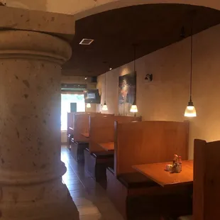 the interior of the restaurant