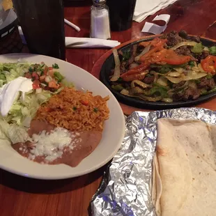 Great steak fajitas
