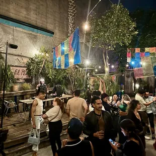 Fun chill back patio