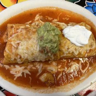 Wet burrito (shrimp)