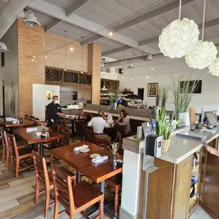 the interior of a restaurant