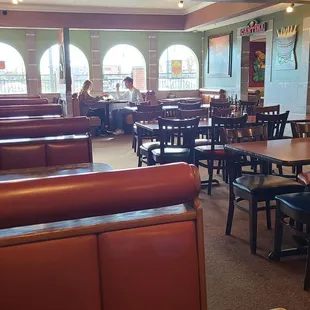 View of one of the dining rooms