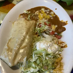 Seafood Chimichanga. Yum!