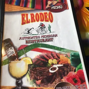 El Rodeo has a very extensive menu. Enjoy!