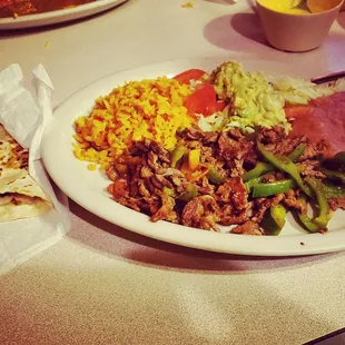 Fajita plate, no onions