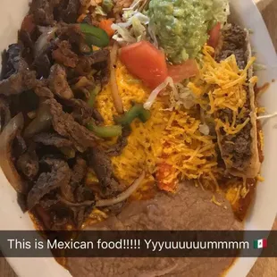 This is real Mexican food!! Delicious!!!