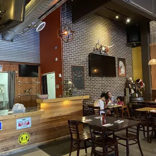 the interior of a mexican restaurant