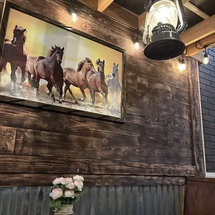 In the booth . Cute style .