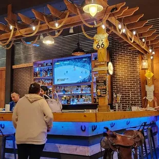 The bar you can order food at.