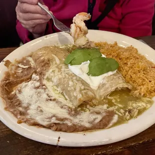 Seafood Enchiladas