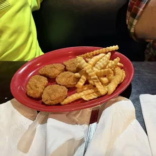 Nuggets and fries