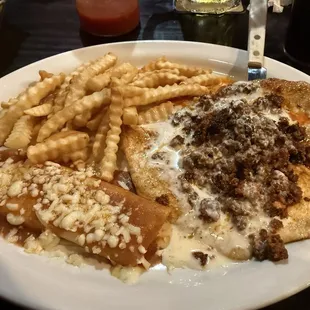 Choripollo with fries
