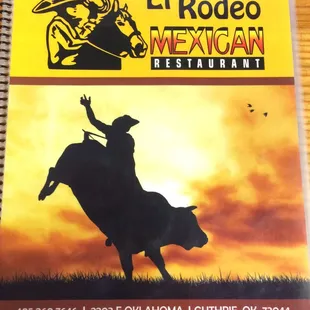 Menu cover
