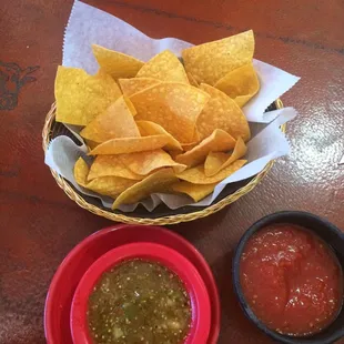 Salsa and chips