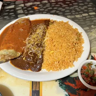 Enchilada and chili rellano