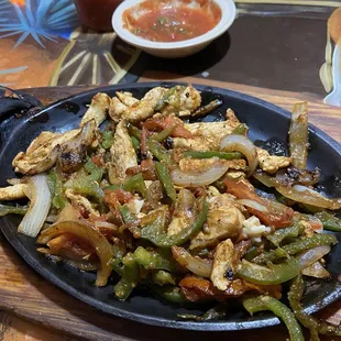 Chicken fajitas
