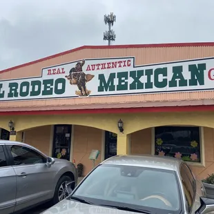 the front of the restaurant