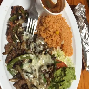 Beef fajitas
