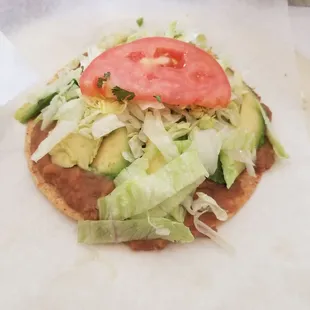 Guacamole taco vegan