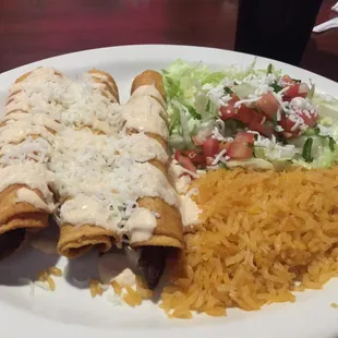 Flautas plate