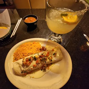 Cheese and steak buritto.   Outstanding!