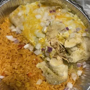 Chicken Enchiladas? No! If death had meal this would be it.