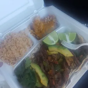 a plastic container filled with food