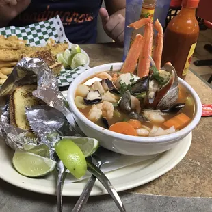 Large seafood soup