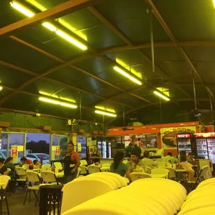 It's got a bug-light feel to it. Don't know, I was just drawn to it. At least the food is tasty.