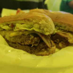 Double Carne!!! Not bad...too bad they don't offer an egg