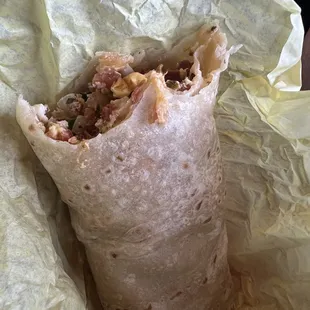 Mexican breakfast burrito