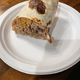 Half of a Carnitas Burrito