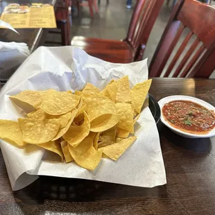 Complimentary chips &amp; salsa