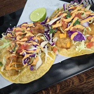fish and shrimp tacos