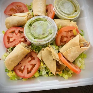 Appetizer taquitos... the best.