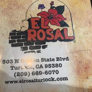 the sign for el rosal