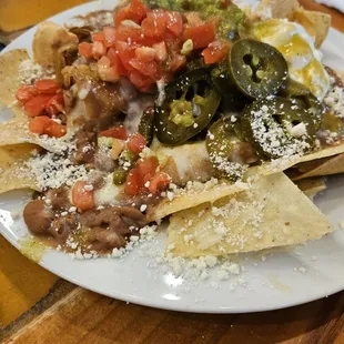 Nachos galore. Picture does no justice how big it is.