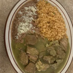 Chile verde plate