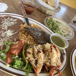 asada and shrimp was off the chain homes!