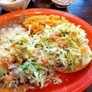 Tostadas plate