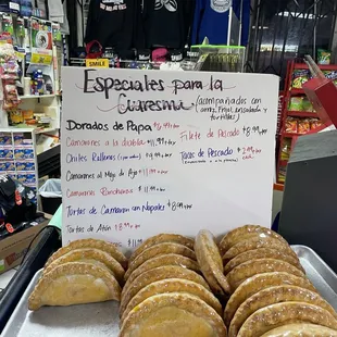 This seems to be a rotating area. Each time I've been here they have a different little selection of baked something for sale by the registe