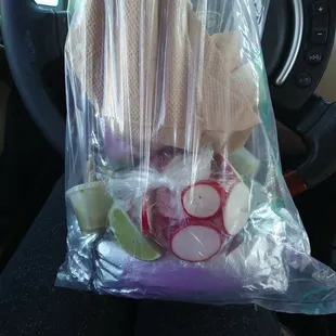 Six tacos and two burritos...$17