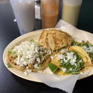 Pollo Sopes, Pollo Gordita, Pollo Street Tacos