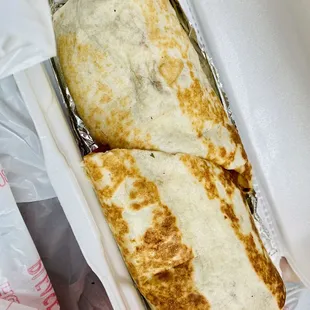 BIG BURRITO 2GO (Pastor, tender pork &amp; pineapple marinated in a savory aromatic chile sauce)