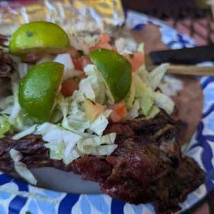 3 Beef Rib combo, beans rice choice tortillas /Corn (5) $15 Great Smoky flavor on BBQ ribs 5/5  10-2024