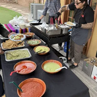 Custom tacos by the catering crew for SB party 2/2025